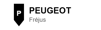 Logo Peugeot Fréjus — partenaire Genesius