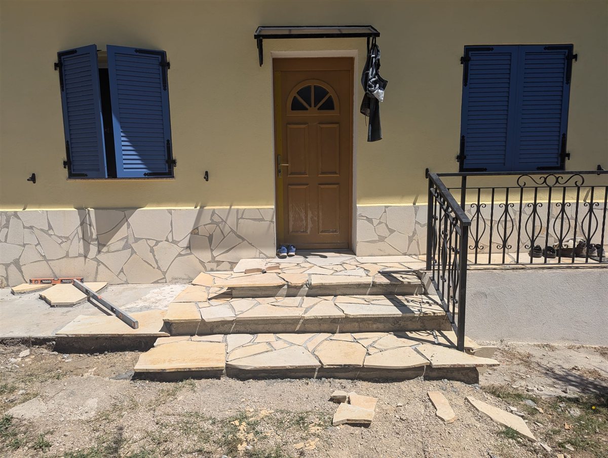 Véranda sur mesure - travaux en cours