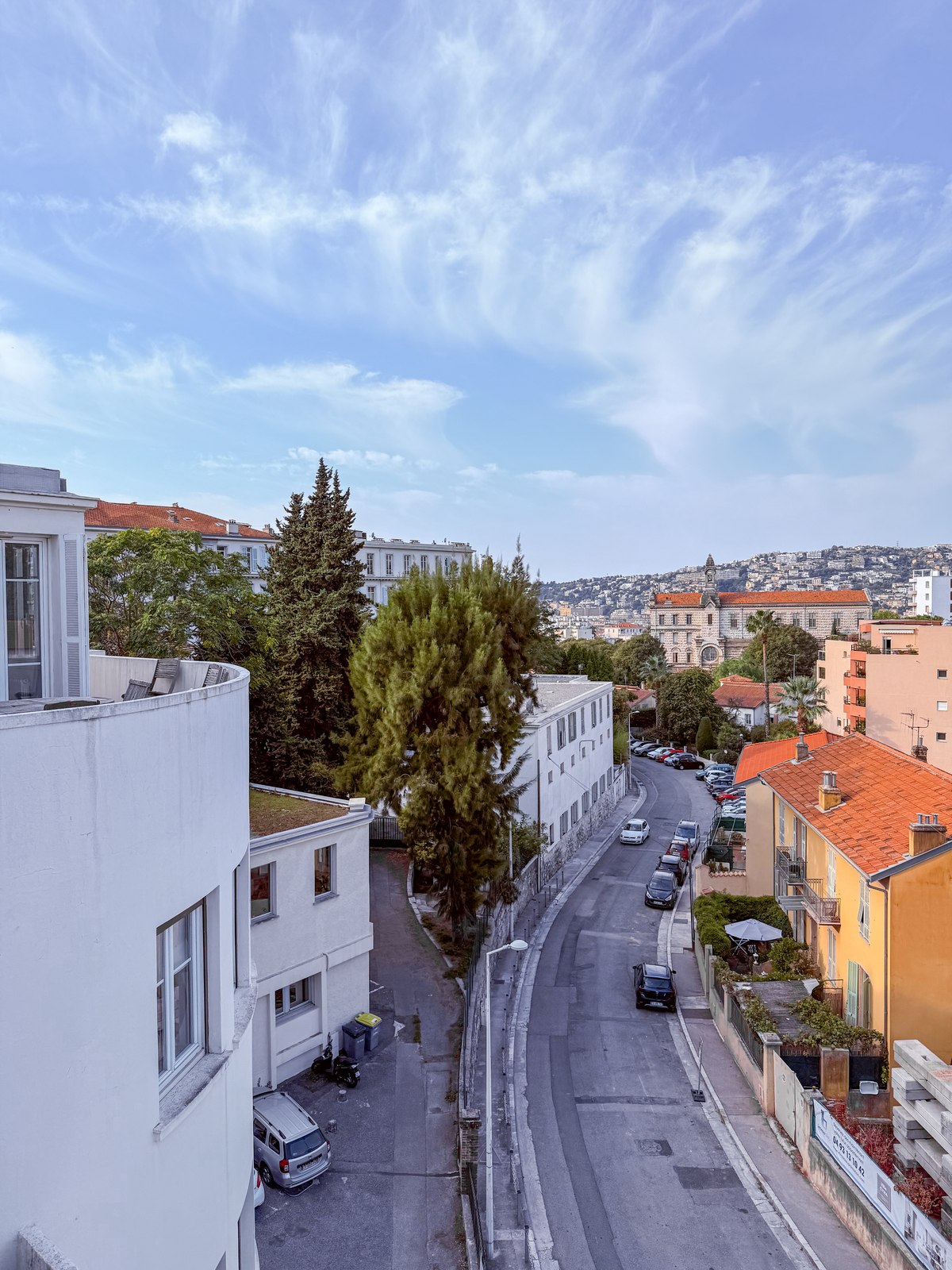 Terrasse vue ville Nice Cimiez