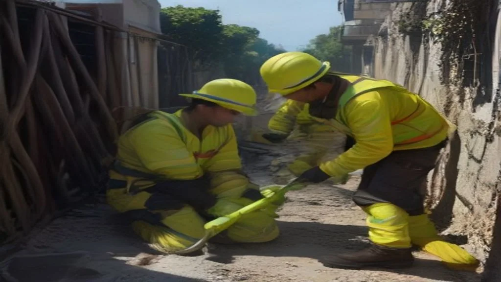 Chantier génie civil télécom : pose de fourreaux en tranchée urbaine — Alpes-Maritimes