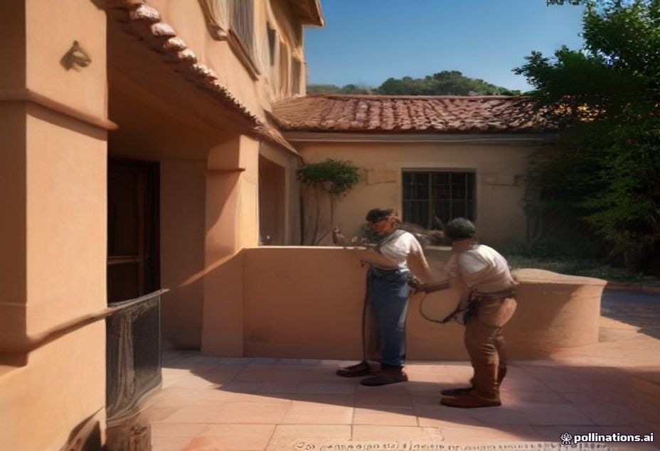 Technicien installant une pompe à chaleur air/eau sur une villa à Nice, rénovation énergétique